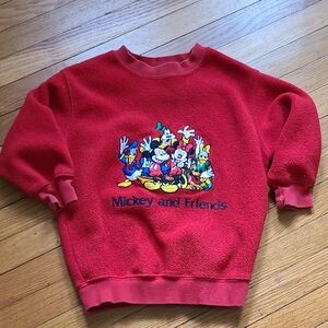 Vintage 90s Mickey & Friends Disney Embroidered Sweatshirt